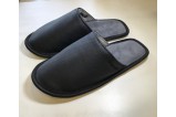 Black slippers with holes