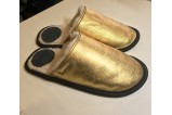 Gold slippers