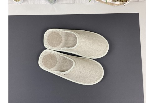 Linen slippers