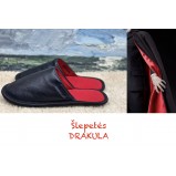 Leather slippers "Drakula"